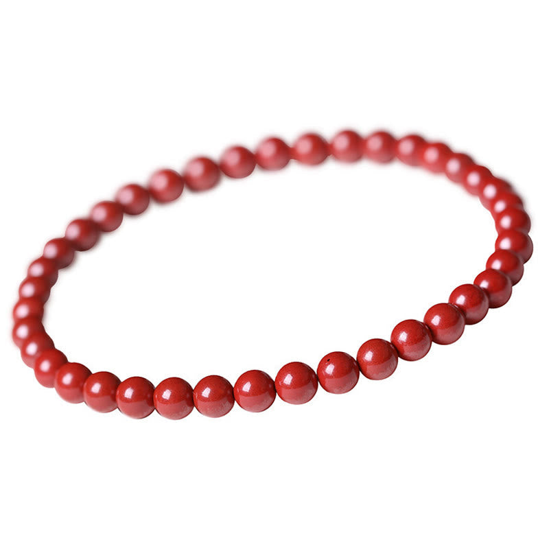 Fortune Jewel Gourd Pearl Cinnabar Blessing Beads Bracelet