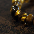 Fortune Jewel Tiger Eye Irregular Blocks Courage Bracelet