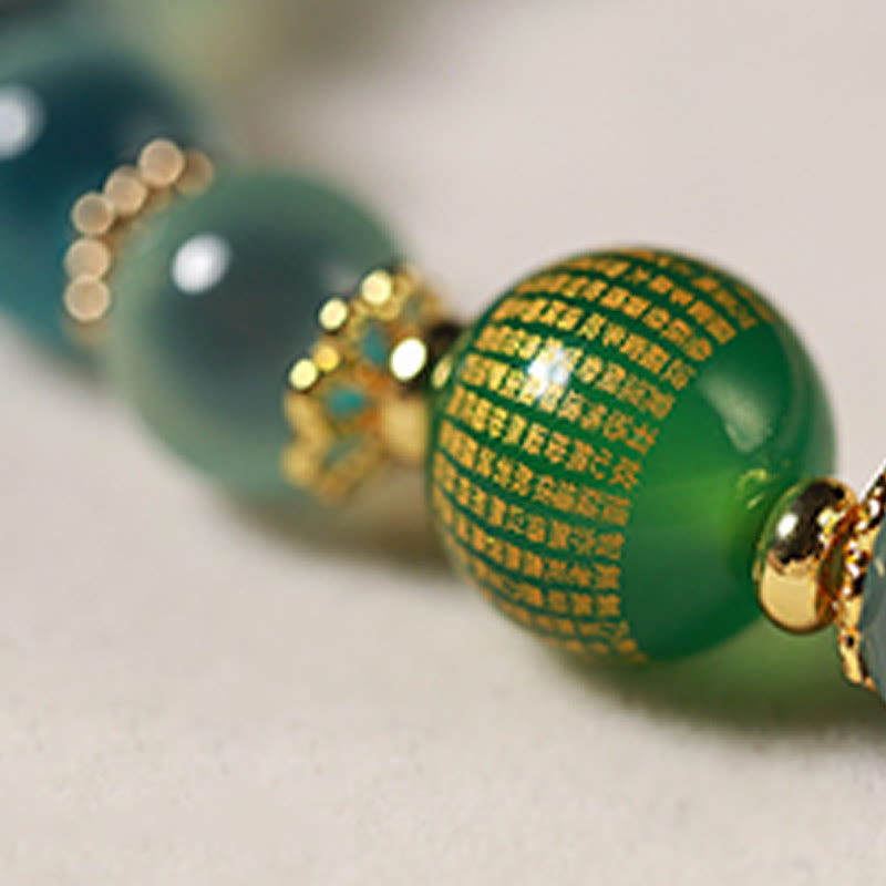 Fortune Jewel Natural Colorful Candy Agate Golden Lotus Pod Healing Bracelet