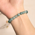 Fortune Jewel Blue Jade Peace Buckle Pearl Beads Prosperity Bracelet