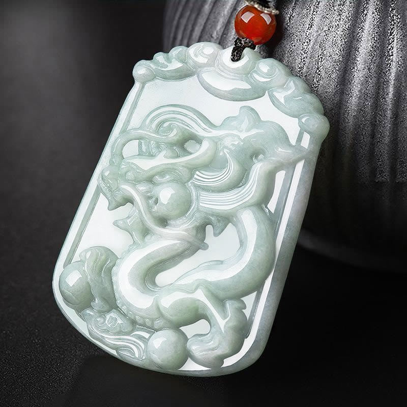 Fortune Jewel Natural Jade 12 Chinese Zodiac Abundance Amulet Pendant Necklace Fortune Jewel