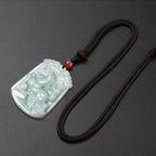 Fortune Jewel Natural Jade 12 Chinese Zodiac Abundance Amulet Pendant Necklace Fortune Jewel