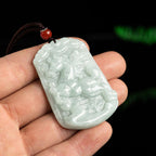 Fortune Jewel Natural Jade 12 Chinese Zodiac Abundance Amulet Pendant Necklace Fortune Jewel