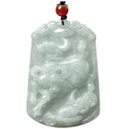 Fortune Jewel Natural Jade 12 Chinese Zodiac Abundance Amulet Pendant Necklace Fortune Jewel
