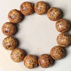 Fortune Jewel Carving Sandalwood Dragon Keep Away Evil Spirits Bracelet