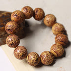 Fortune Jewel Carving Sandalwood Dragon Keep Away Evil Spirits Bracelet