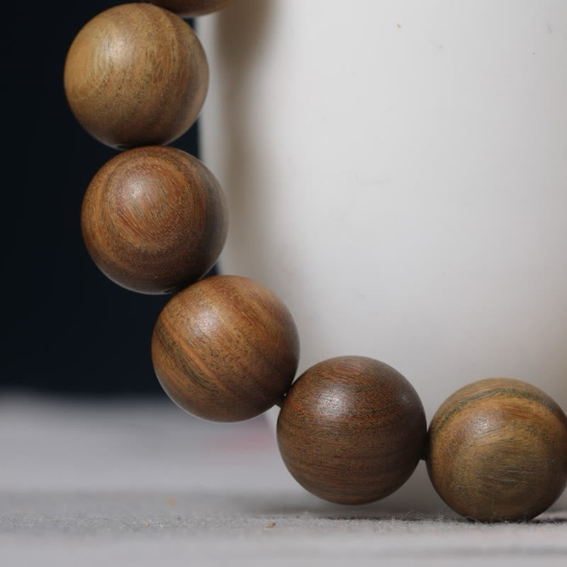 Fortune Jewel Green Sandalwood Pixiu Attract Wealth Bracelet