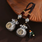 Fortune Jewel Fu Character Money Bag Making Money Every Day Fortune Key Chain