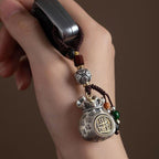 Fortune Jewel Fu Character Money Bag Making Money Every Day Fortune Key Chain