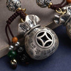 Fortune Jewel Fu Character Money Bag Making Money Every Day Fortune Key Chain
