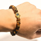 Fortune Jewel "Wishing Courage and Protection" Tiger Eye Bracelet Includes Gift Message Card Fortune Jewel