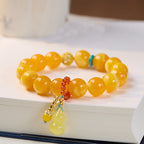 Fortune Jewel Amber Gourd Multilayer Confidence Bracelet