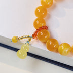 Fortune Jewel Amber Gourd Multilayer Confidence Bracelet
