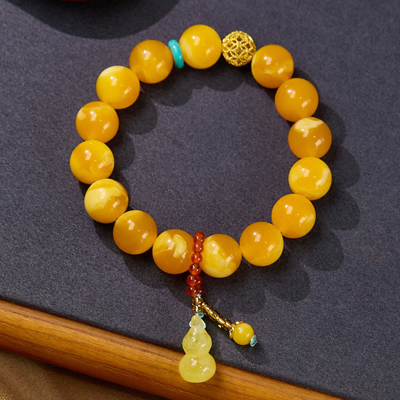 Fortune Jewel Amber Gourd Multilayer Confidence Bracelet