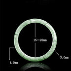 Fortune Jewel Natural Bamboo Design Jade Abundance Ring