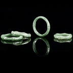 Fortune Jewel Natural Bamboo Design Jade Abundance Ring