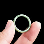 Fortune Jewel Natural Bamboo Design Jade Abundance Ring