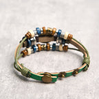 Fortune Jewel Tibetan Evil Eye Leather Adjustable Protection Bracelet