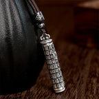 Fortune Jewel Copper Fu Character Dragon Pattern Balance Pendant Necklace