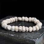 Fortune Jewel White Turquoise Irregular Blocks Courage Bracelet