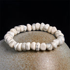 Fortune Jewel White Turquoise Irregular Blocks Courage Bracelet