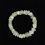 Fortune Jewel Natural Peridot Irregular Blocks Peace Bracelet