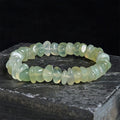 Fortune Jewel Natural Peridot Irregular Blocks Peace Bracelet