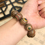 Fortune Jewel Colorful Rainbow Eucalyptus Balance Bracelet
