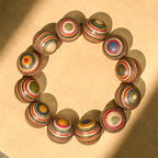 Fortune Jewel Colorful Rainbow Eucalyptus Balance Bracelet