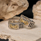Fortune Jewel Vintage Prayer Wheel Om Mani Padme Hum Copper Adjustable Wealth Ring