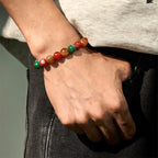 Fortune Jewel Natural Alashan Agate Confidence Bracelet