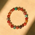 Fortune Jewel Natural Alashan Agate Confidence Bracelet