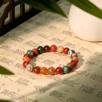 Fortune Jewel Natural Alashan Agate Confidence Bracelet