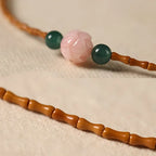 Fortune Jewel Ultra-fine Olive Pit Lotus Inner Strength Double Circle Bracelet Fortune Jewel