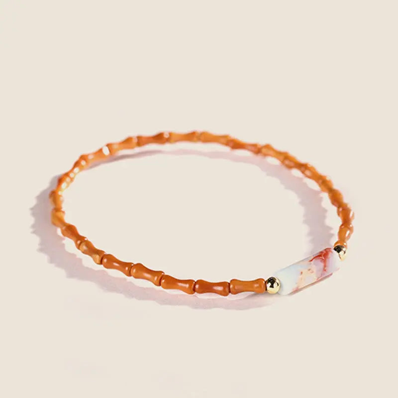 Fortune Jewel Ultra-fine Olive Pit Peace Bracelet Fortune Jewel