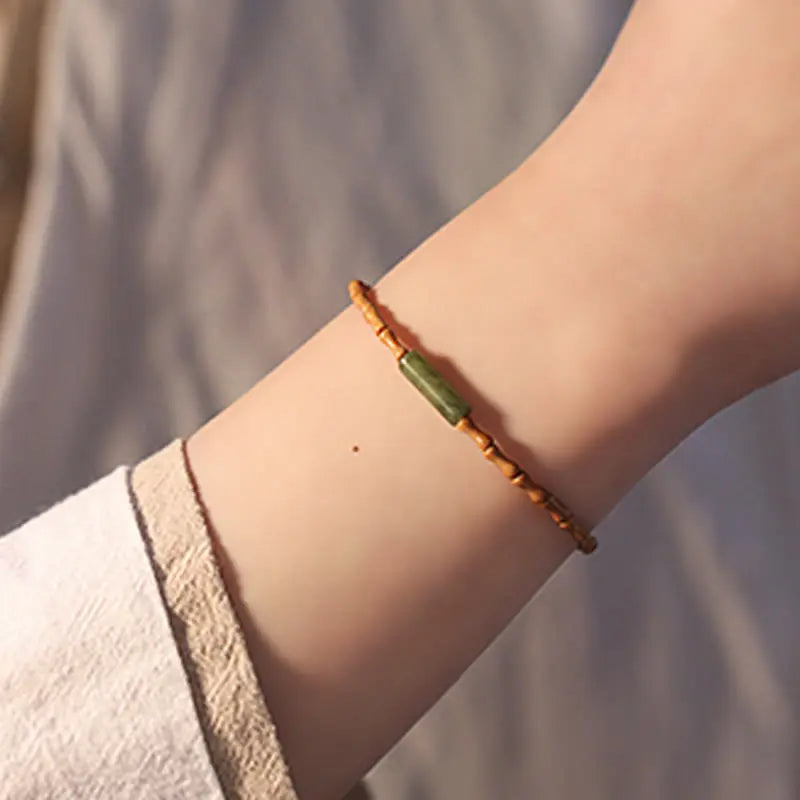 Fortune Jewel Ultra-fine Olive Pit Peace Bracelet Fortune Jewel