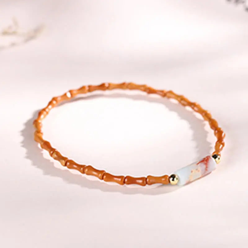 Fortune Jewel Ultra-fine Olive Pit Peace Bracelet Fortune Jewel