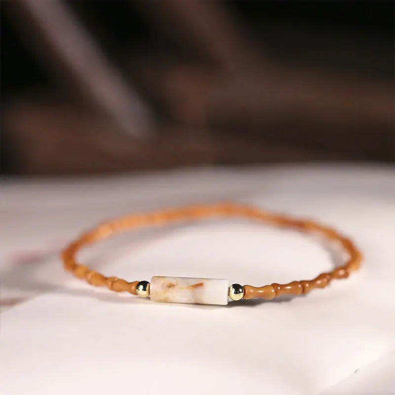 Fortune Jewel Ultra-fine Olive Pit Peace Bracelet Fortune Jewel
