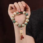 Fortune Jewel Gradient Bodhi Seed Om Mani Padme Hum Carved Zakiram Peace Bracelet Fortune Jewel