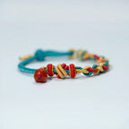 Fortune Jewel Natural Red Agate Pixiu Confidence Four-strand Braid Rope Bracelet Fortune Jewel