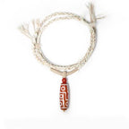 Fortune Jewel Natural Red Agate Nine-eye Dzi Bead Power Rope Bracelet Fortune Jewel
