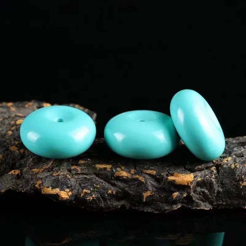 Fortune Jewel Turquoise Peace Buckle Rope Balance Necklace Pendant Fortune Jewel
