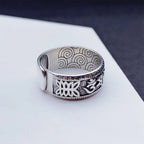 Fortune Jewel Om Mani Padme Hum Copper Adjustable Wealth Ring Fortune Jewel