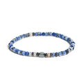 Buddha Stone Sodalite Hematite Blue Aventurine Intuition Bracelet Fortune Jewel