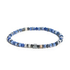 Buddha Stone Sodalite Hematite Blue Aventurine Intuition Bracelet Fortune Jewel
