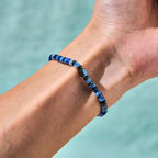 Buddha Stone Sodalite Hematite Blue Aventurine Intuition Bracelet Fortune Jewel