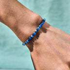 Buddha Stone Sodalite Hematite Blue Aventurine Intuition Bracelet Fortune Jewel