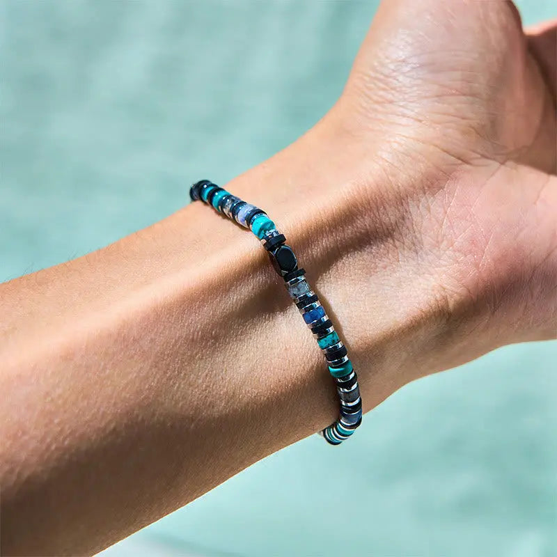 Fortune Jewel Various Stones Hematite Turquoise Emperor Stone Powerful Support Bracelet Fortune Jewel