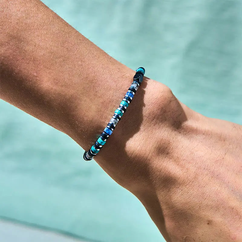 Fortune Jewel Various Stones Hematite Turquoise Emperor Stone Powerful Support Bracelet Fortune Jewel