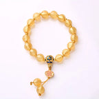 Fortune Jewel Gold Foil Liuli Glass Bead Ruyi Golden Ingot Fortune Bracelet Fortune Jewel